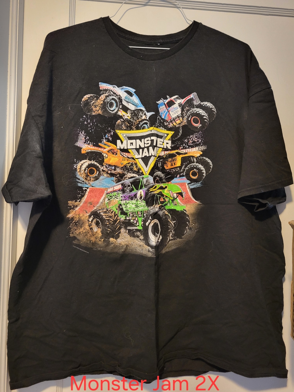 Mens Black 2023 Monster Jam Graphic T-Shirt
